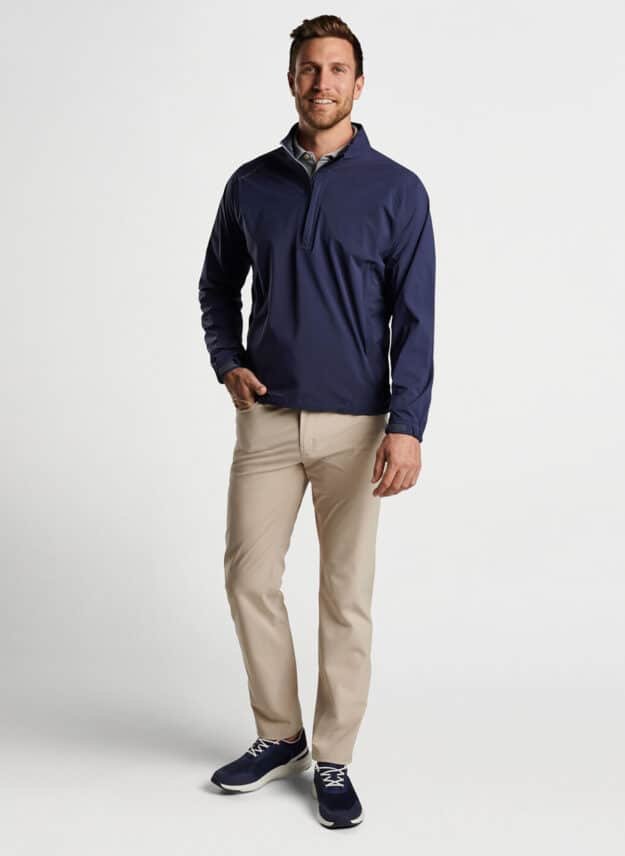 Peter Millar Mens Shield Rain Shell Half-Zip Jacket